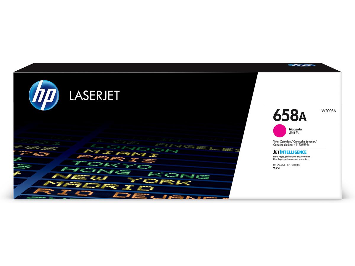 HP Toner magenta LaserJet 658A authentique