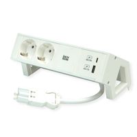 BACHMANN DESK2 ALU WHITE 2x contact de protection