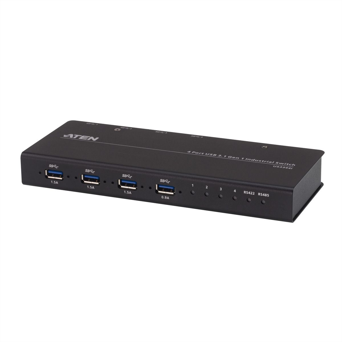 ATEN US3344i Commutateur de hub industriel USB 3.1 Gen1 4 x 4