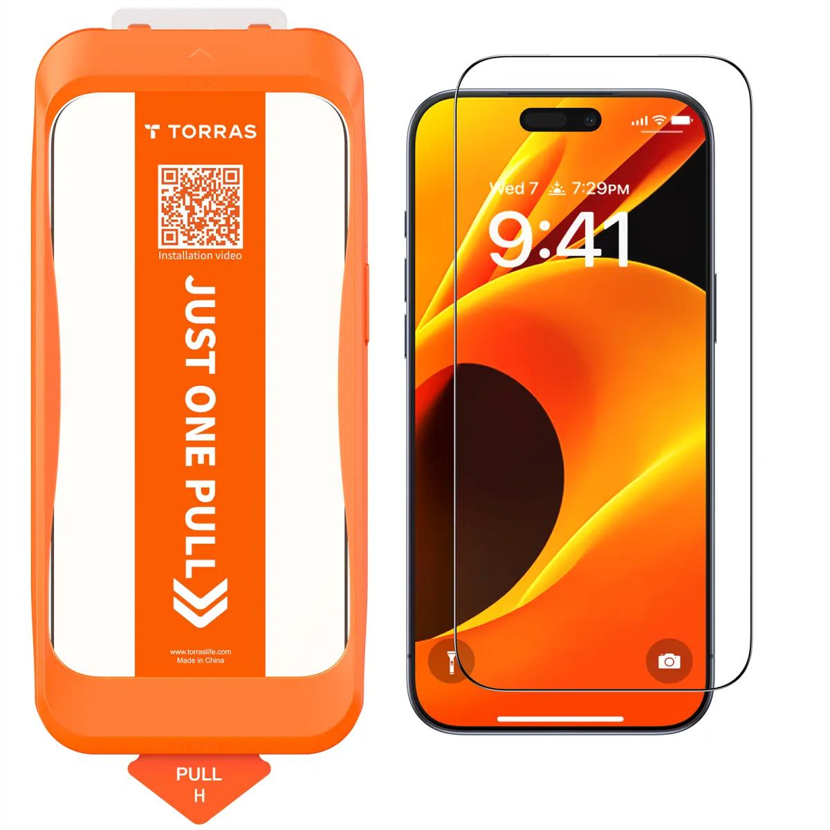 Torras Install Master Privacy protection d'écran, iPhone 17, transparent