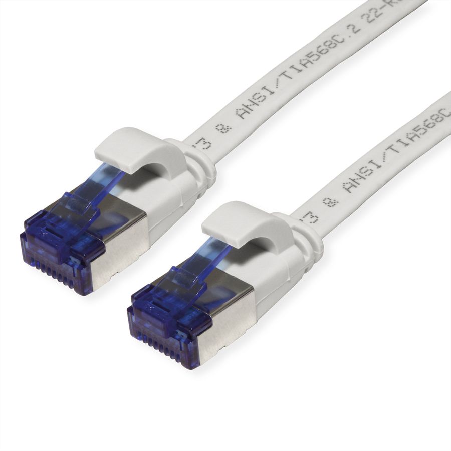 VALUE Patchkabel Cat.6A (Class EA) FTP, extra-flach, grau, 3 m