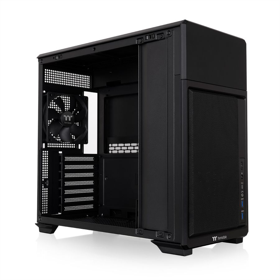 Thermaltake TR300 TG Mid Tower ATX Gehäuse, Schwarz