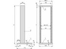 SCHROFF 19"-Laborgestell, stationär - SOCKEL+ABDECKBLENDE RAL7035