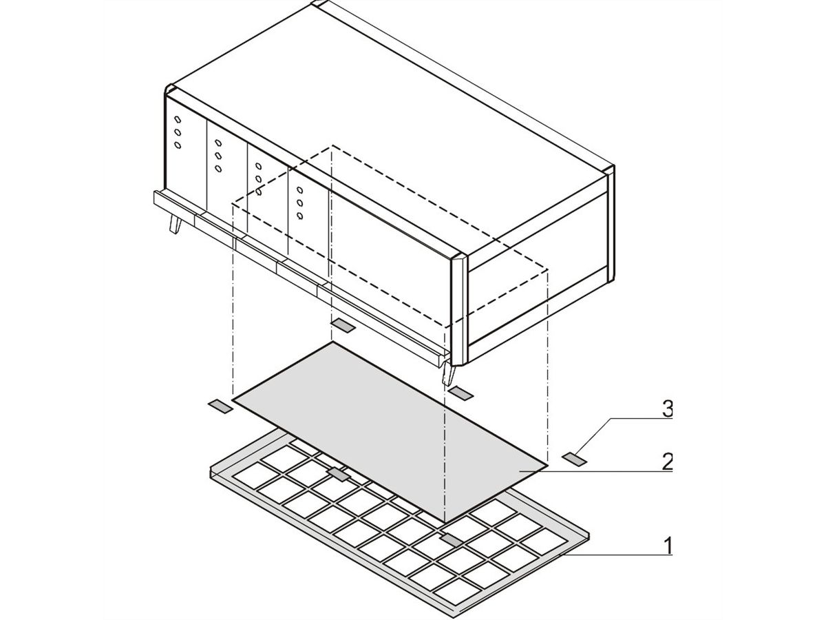 SCHROFF RatiopacPRO, remplacement du filtre à air, 42 HP