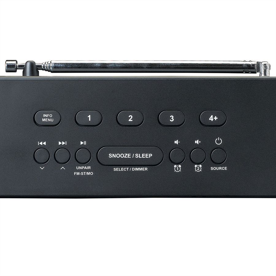 Lenco Radio-réveil CR-640BK, DAB+, noir