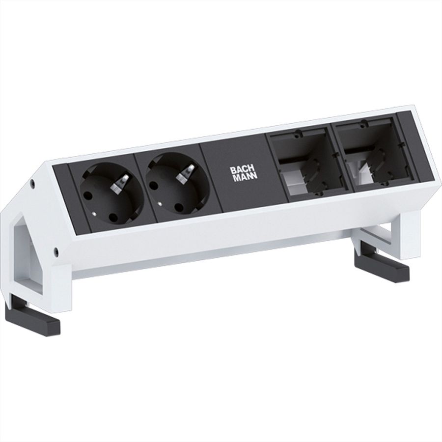 BACHMANN DESK2 2x contact de protection 2x ABD GST18, blanc