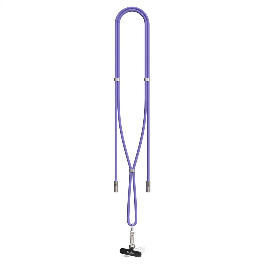 Câble de recharge et de synchronisation Aqiila Lanyard CC4, 60 W, type C vers type C, violet