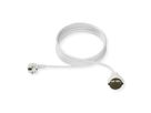 BACHMANN AC230V Câble prolongateur, prises type 2P+T allemand, blanc, 3 m