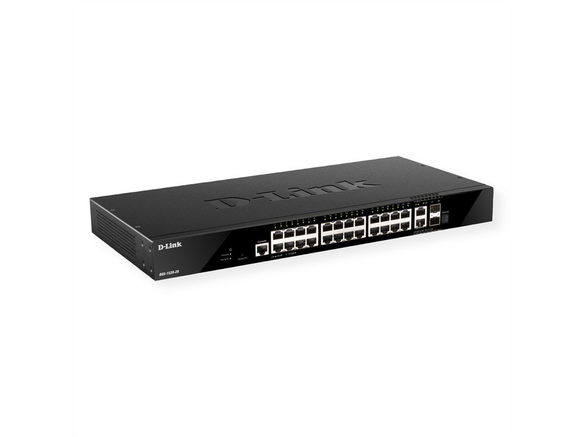 D-Link DGS-1520-28/E 28-Port Smart Managed Gigabit Stack Switch 4x 10G
