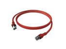 Cordon EasyLan DualBoot PushPull IP20, Cat.6A (Classe EA), S/FTP, rouge, 3 m