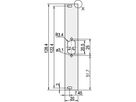 SCHROFF Face avant, plate, non blindée, découpe Sub-D, 3 U, 4 HP, 1 x 9 broches, 2,5 mm, alu, anodisé avant, conducteur arrière