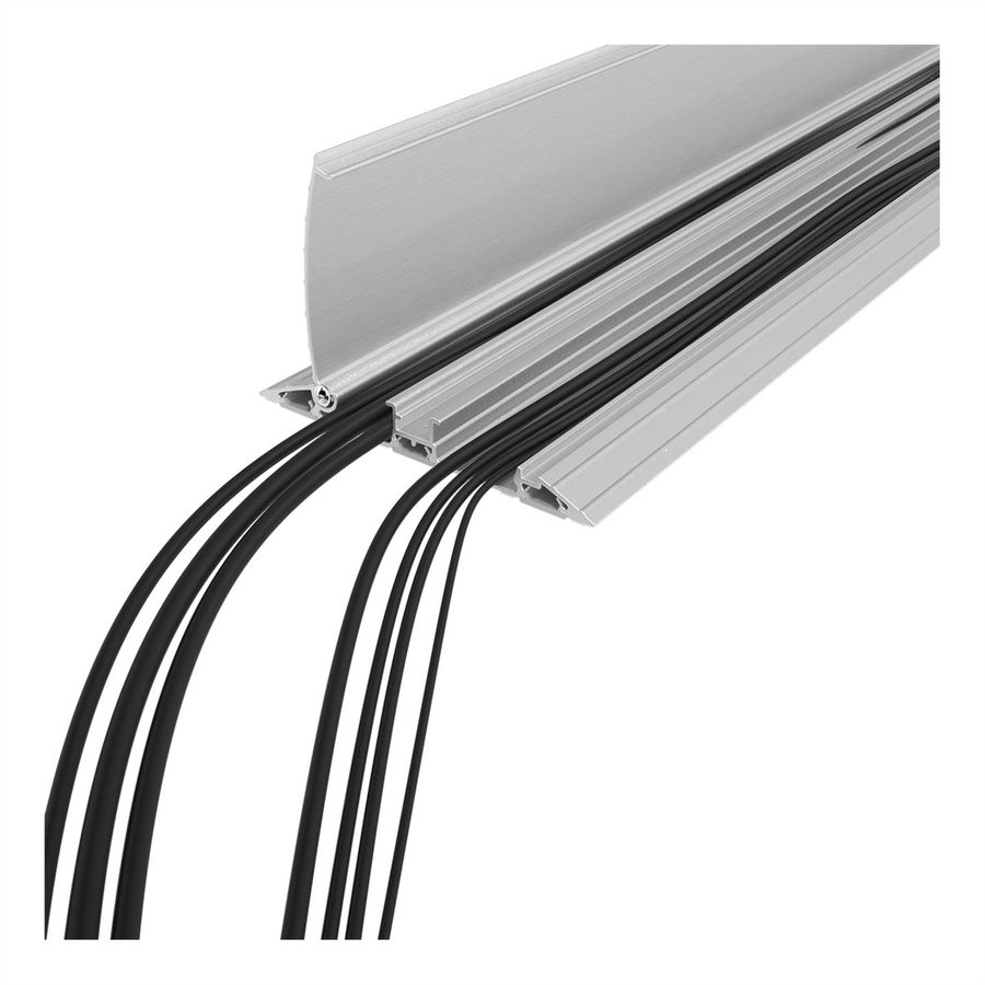 DATAFLEX Addit Kabelschutz, gerade 422, silberfarben, 150 cm