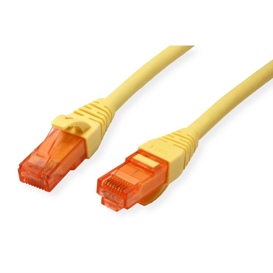Cordon ROLINE UTP Cat.6, LSOH, Component Level, jaune, 2 m