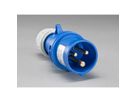 BACHMANN BN0500 19" PDU 1HE 16xC13 4x Schutzkontakt, Leistungsmessung, Anschluss CEE 16A, blau
