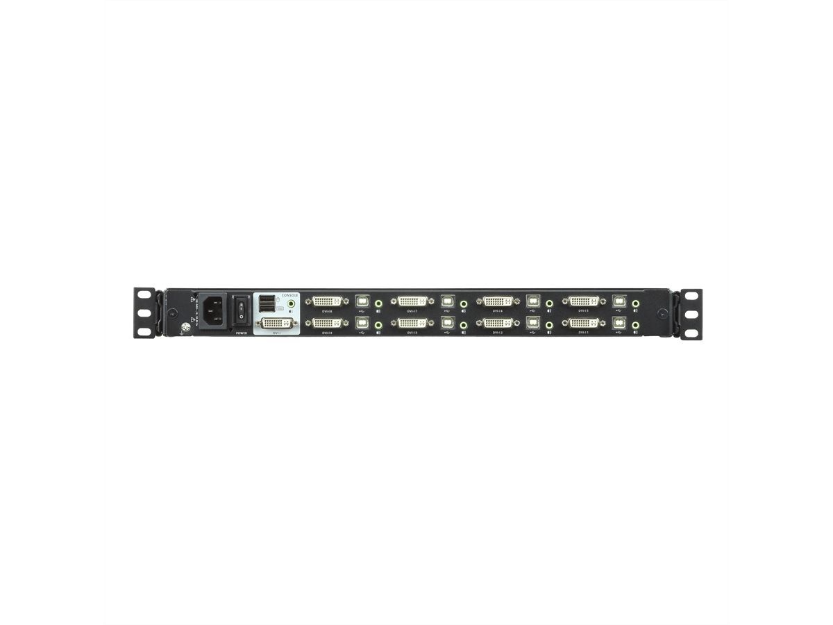 ATEN CL6708MW Commutateur LCD KVM, USB-DVI  8 ports (FR)