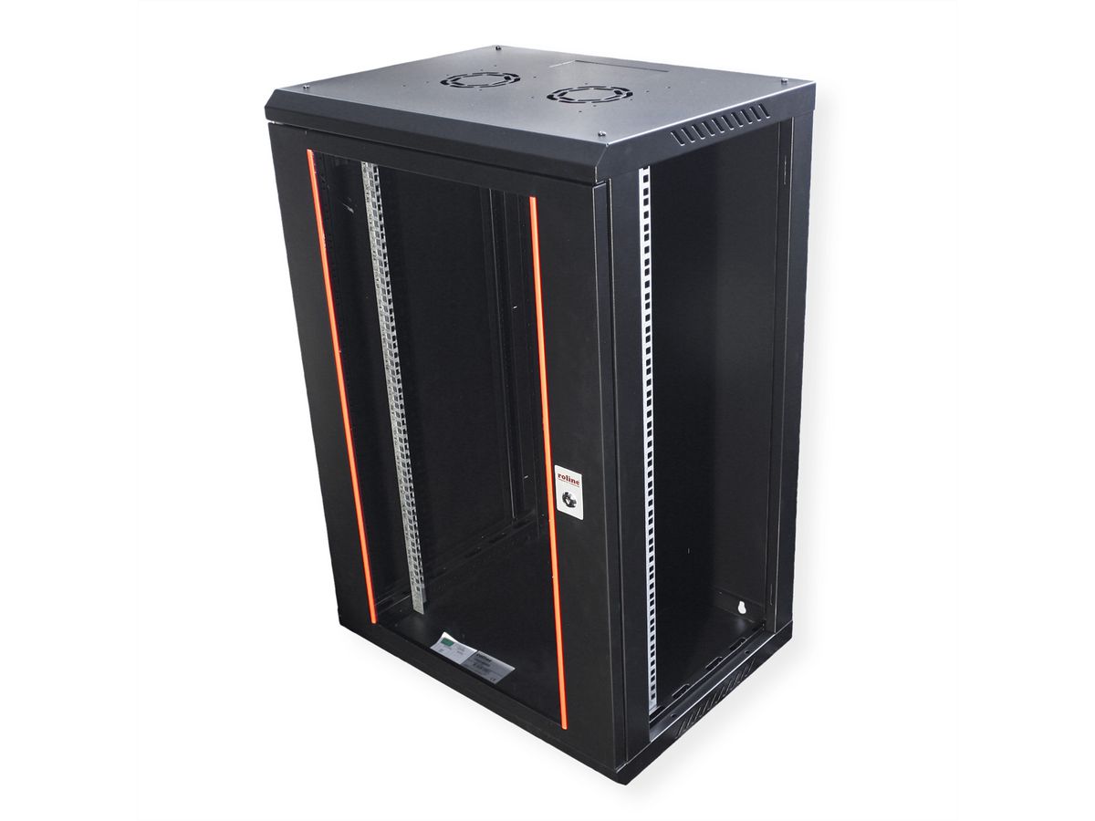 ROLINE 19" Boîtier mural Basic Plus 18U, 600x450 LxP noir