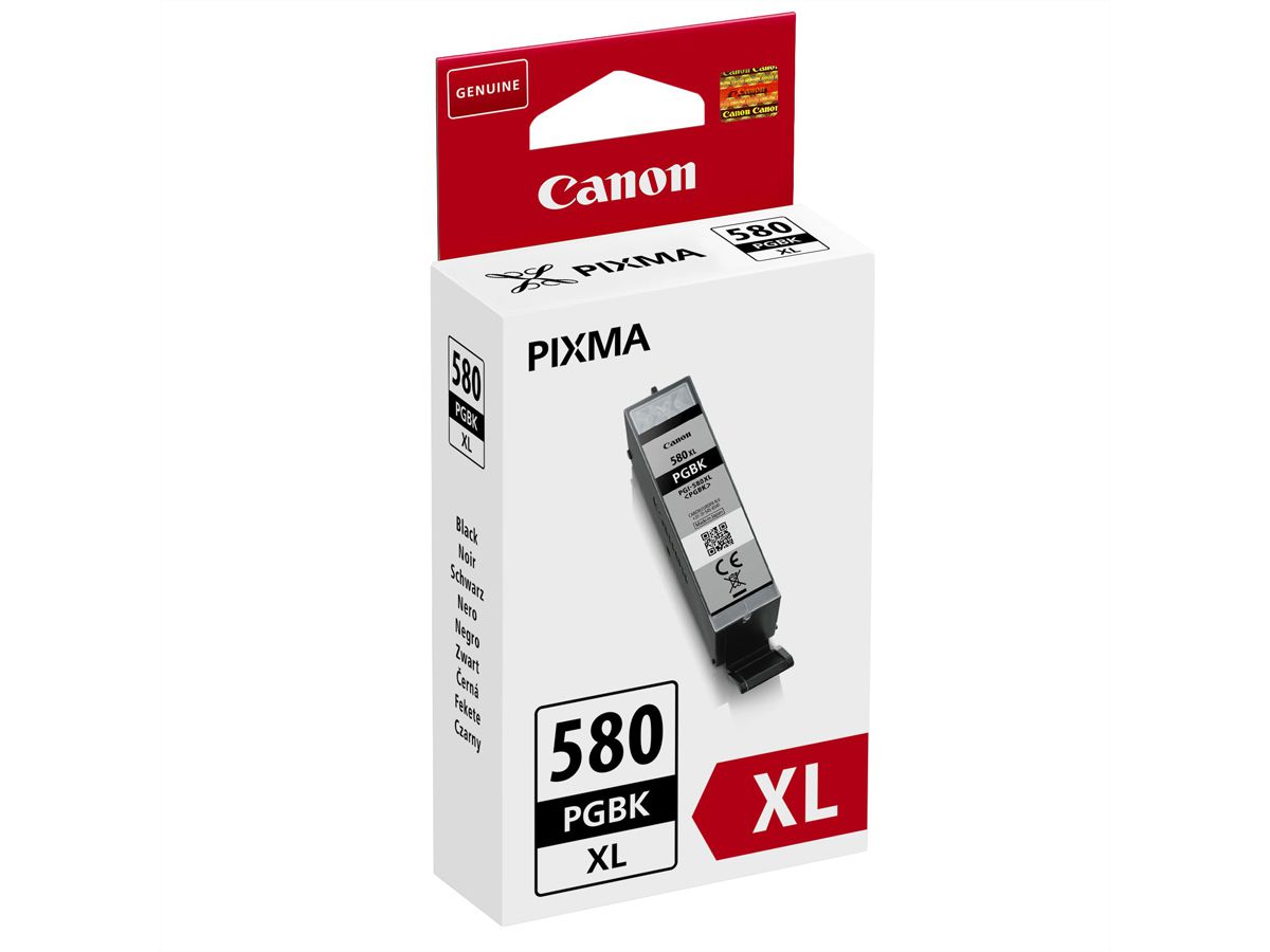 PGI-580XL PGBK, Cartouche d'encre noire pigmentée, 400 pages pour PIXMA TR7550