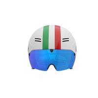 Salice Occhiali Casque de ski Chrono, S-M 52-58, White ITA Visiera PC RW Blue