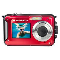 Agfa Appareil photo WP8000 rouge , Double écran, flash, étanche jusqu'à 3 m