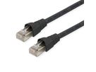 TELEGÄRTNER Patchkabel S/FTP, Cat.6A, LSOH, schwarz, 2 m