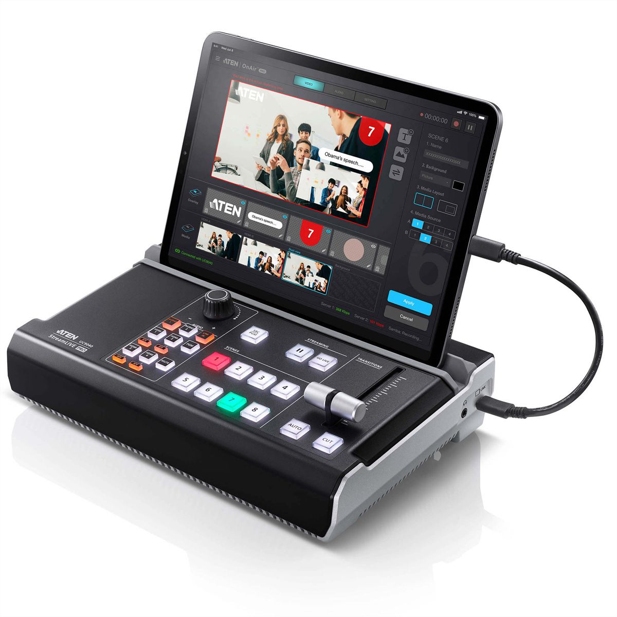ATEN UC9040 StreamLIVE Pro All in One Mehrkanal AV Mixer
