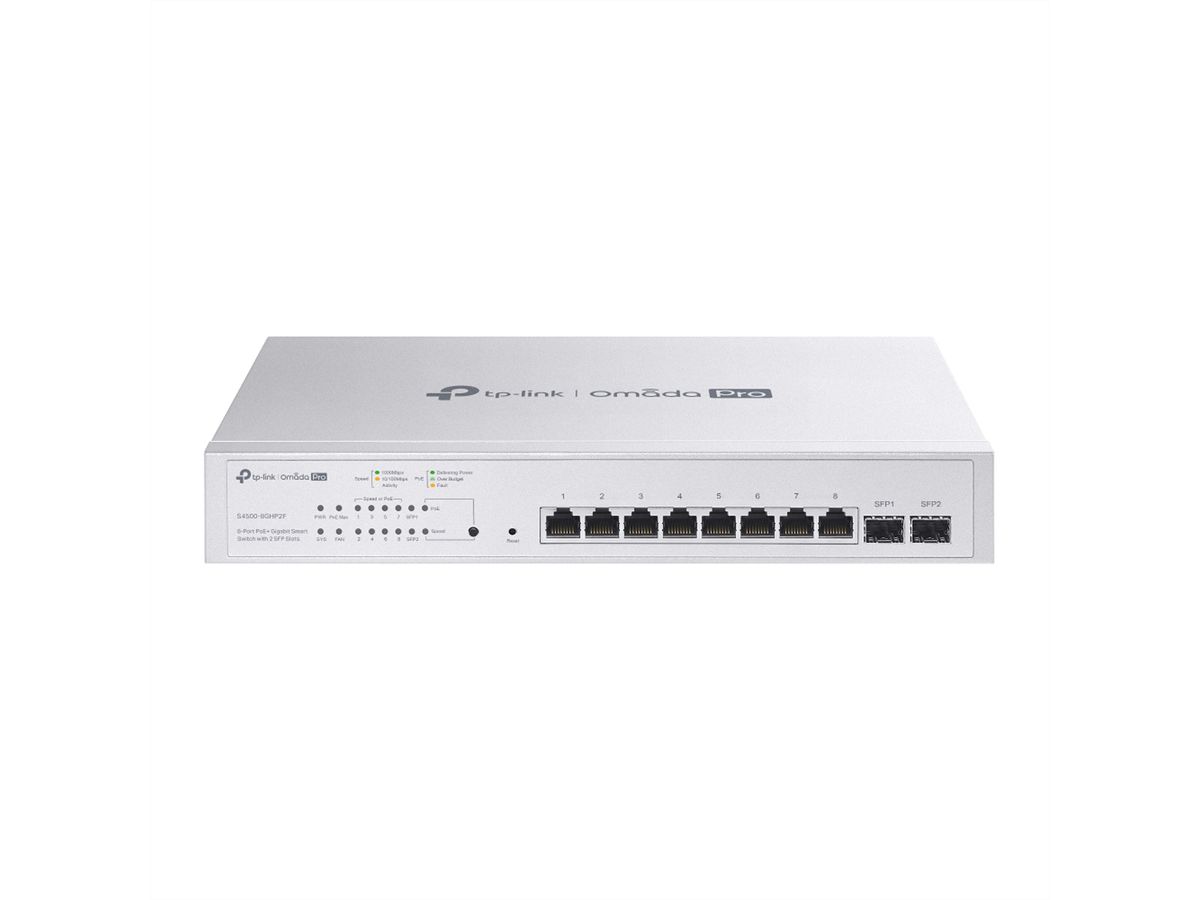 TP-Link Campus Switch S4500-8GHP2F , 8x1G PoE 2xSFP Managed Switch