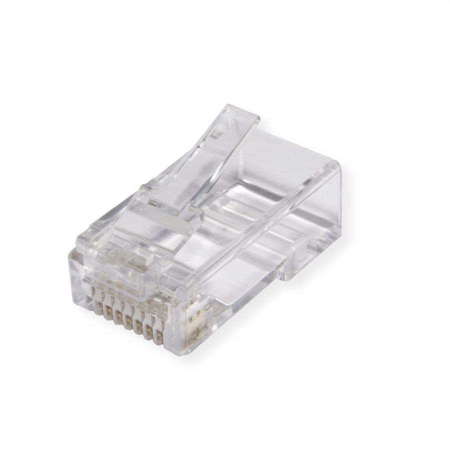 ROLINE Connecteur modulaire non blindé RJ-45 Cat.6A (Classe EA), pour câble solide/tresse, 10 unités