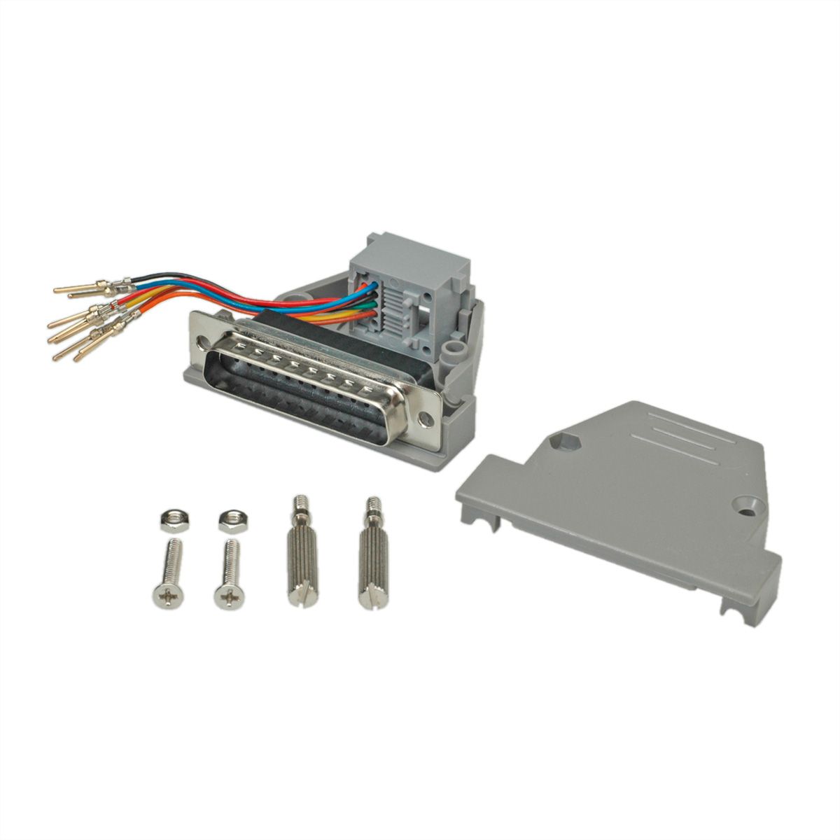 ROLINE DB25 mâle-RJ45 femelle 8P / 8C 8 fils