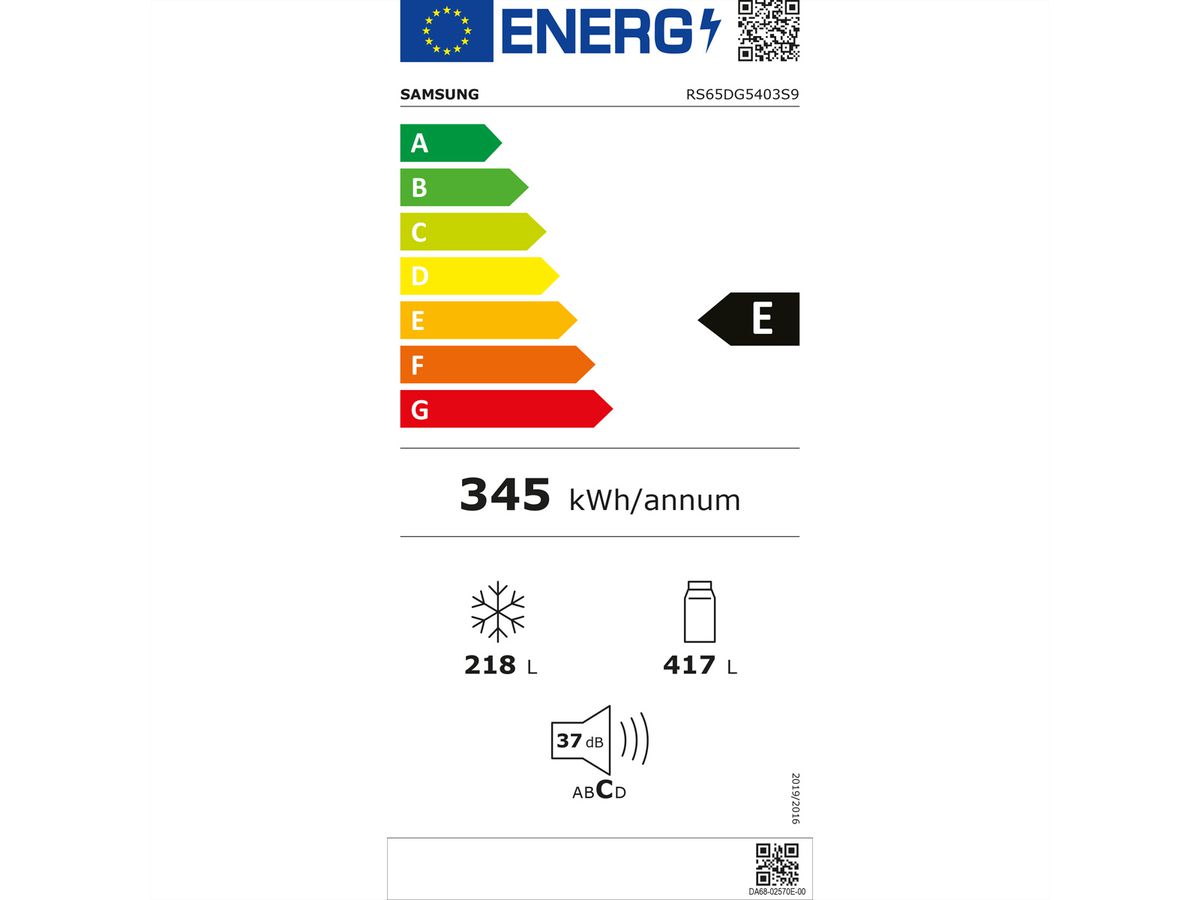 Samsung Food Center RS5000, 635l, Wi-Fi, Edelstahl-Optik