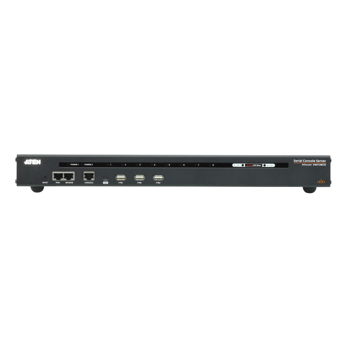 ATEN SN0108CO 8-Port Serieller Konsolen Server mit Dual-Strom/LAN
