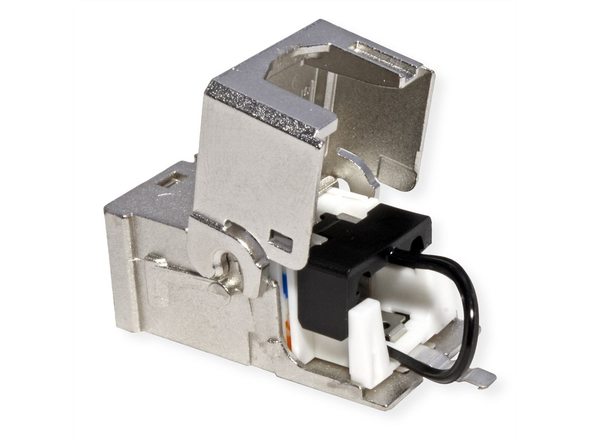 METZ CONNECT C6A Modul Cat.6A (Class EA), 180°, Kabelmontage ohne Werkzeug