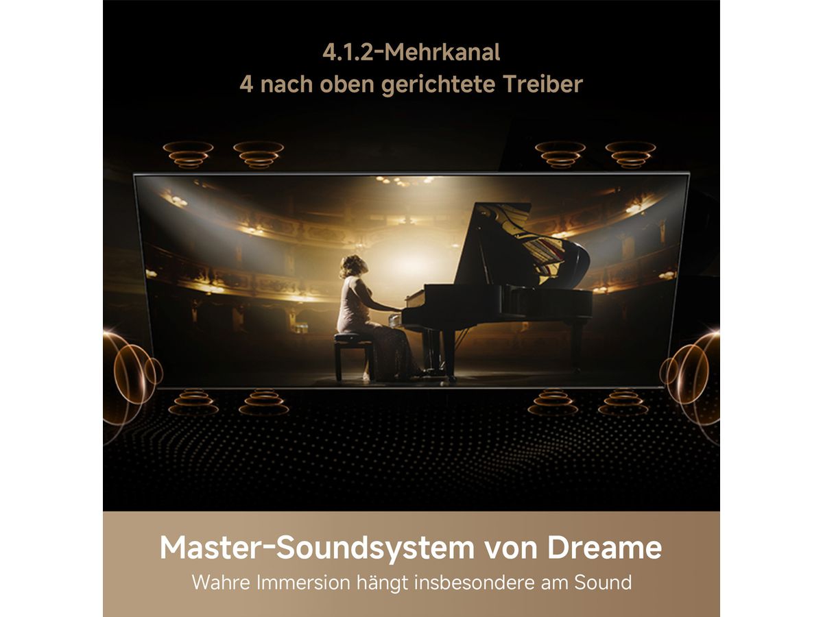 Dreame TV 75", S100, Auro Mini LED-4K , 144Hz, Cosmic Black