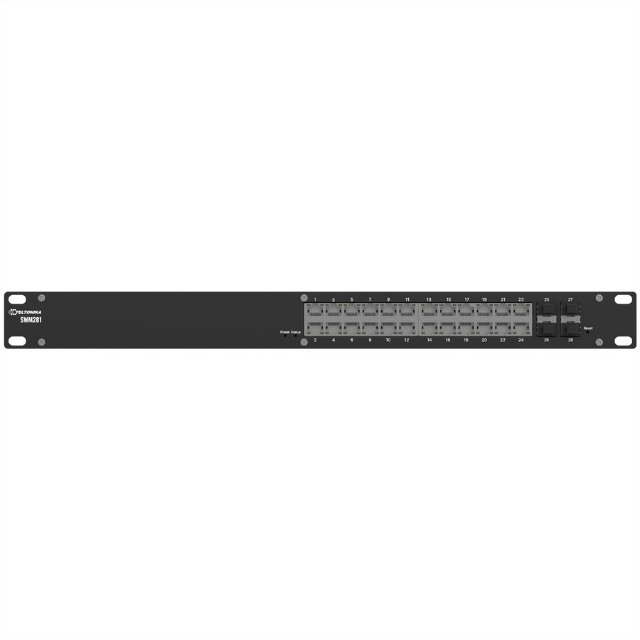 TELTONIKA SWM281 Gigabit Ethernet Managed Switch, 24 Ports