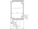 SCHROFF HF Châssis type Unité enfichable Tube de corps, 12 HP, pour circuit imprimé de 220 mm de profondeur