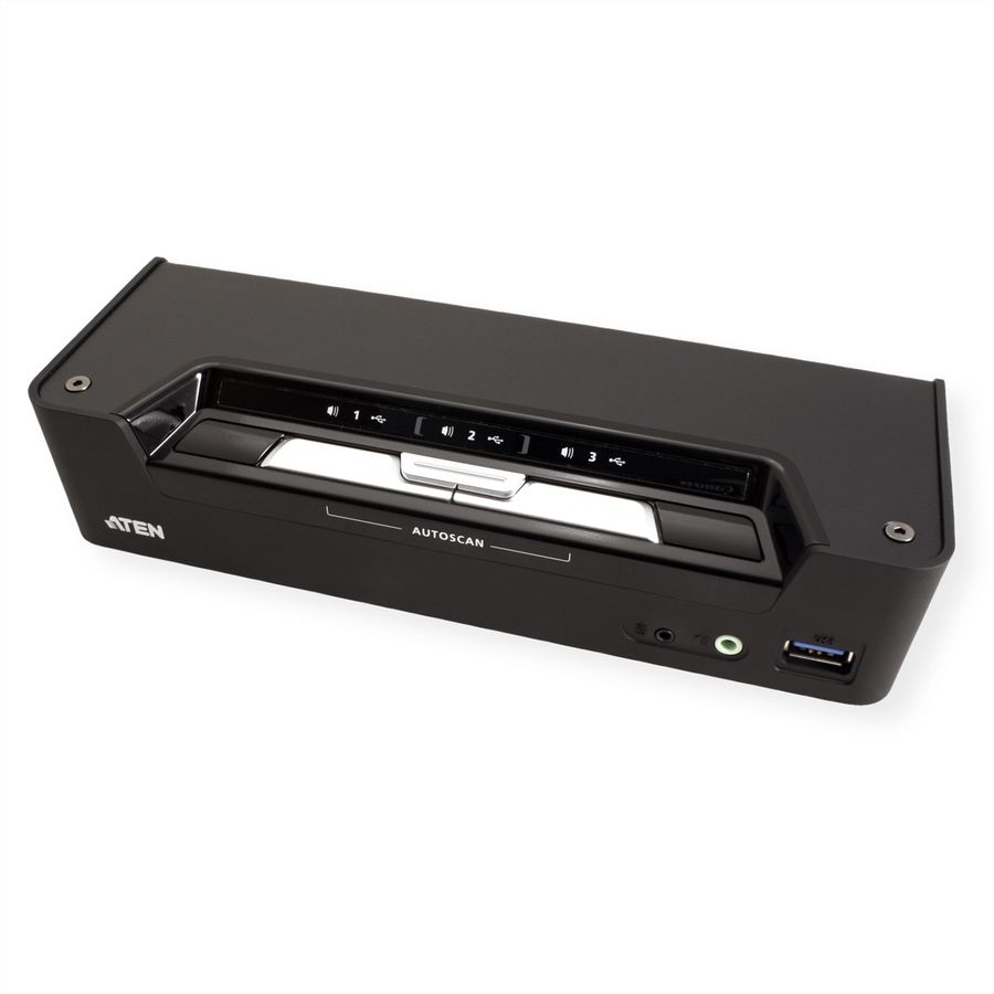 ATEN CS1953 Commutateur KVMP hybride DisplayPort USB-C 3 ports