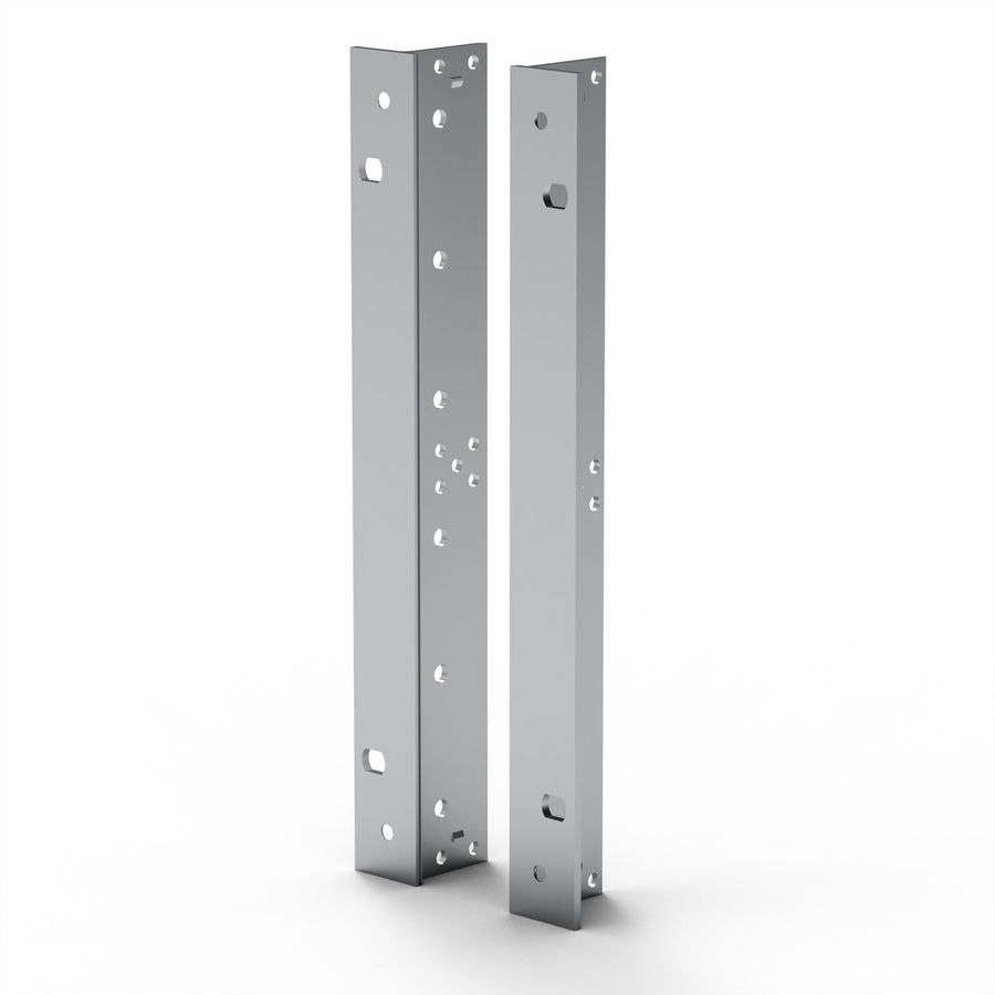SCHROFF 19''-Winkel Typ F mit Grifflöchern für Edelstahldichtung - 19"WINKEL 6HE M.GR. 2STK