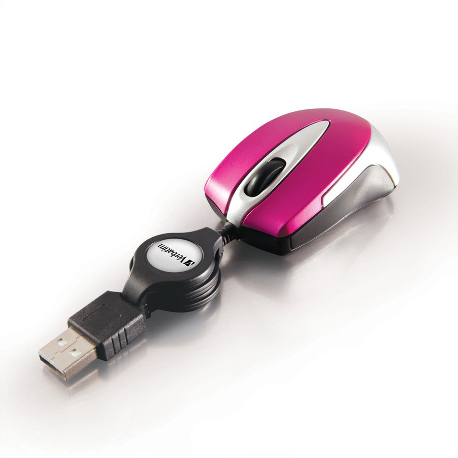 Verbatim Go Mini Travel Mouse Pink