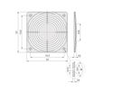 Grille de protection SCHROFF, plastique, à visser
