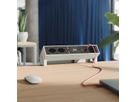 BACHMANN DESK2 2xCH 90° 1xUSB C/C 65W, 1xCM L=0,2m RAL9010