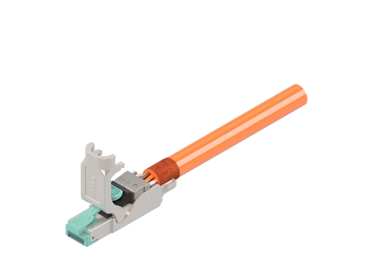 EasyLan fixLink Connector RJ45, Cat.6A (ISO/IEC) Silber