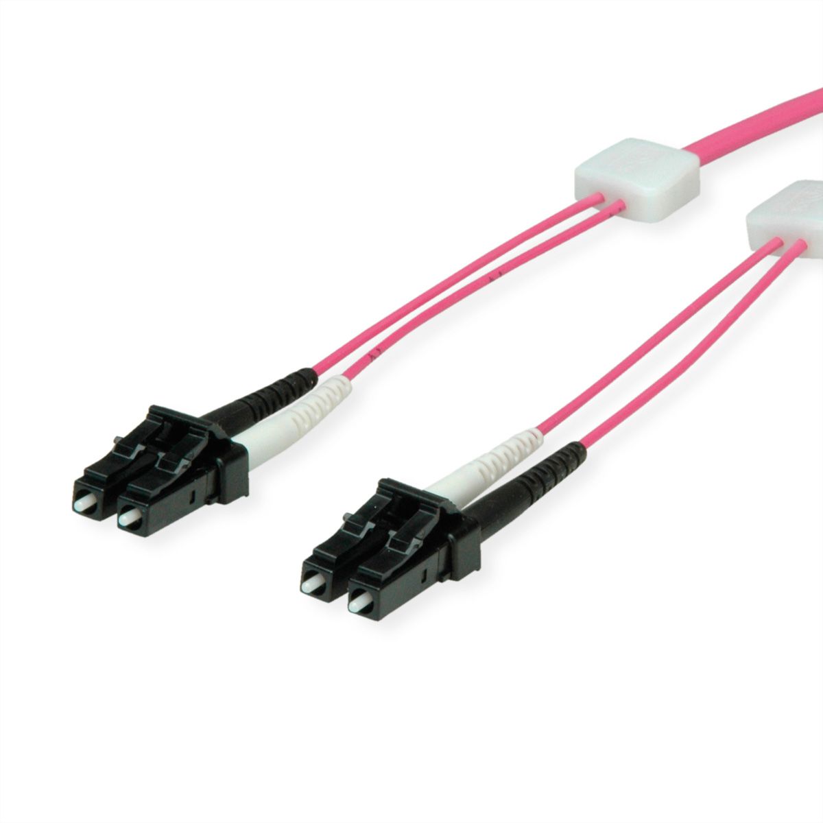 EasyLan Câble FO duplex 50/125µm OM4, LC/LC, violet, 10 m