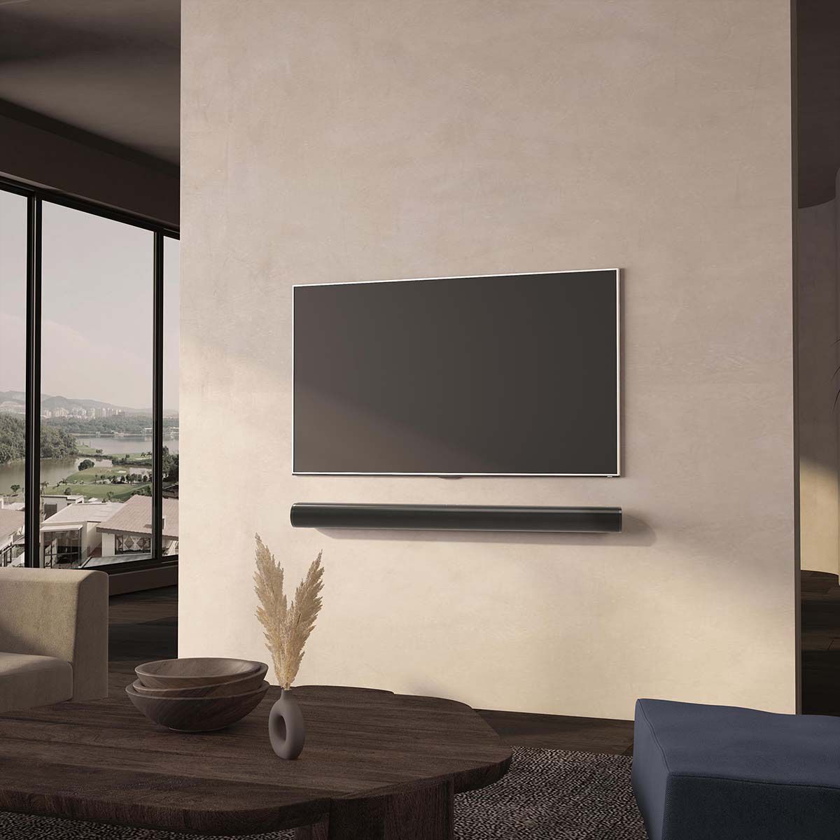 Nedis Soundbar-Wandhalterung für Sonos Arc schwarz, Wand, 10 kg, 11 mm Profil