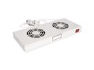ROLINE 19" Unité de ventilation, 2 ventilateurs, Thermostat gris