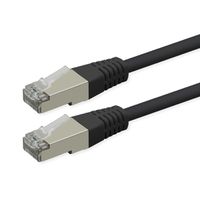 ROLINE Cordon Cat.6 (Classe E), PoE, S/FTP (PiMF) , noir, 0,5 m