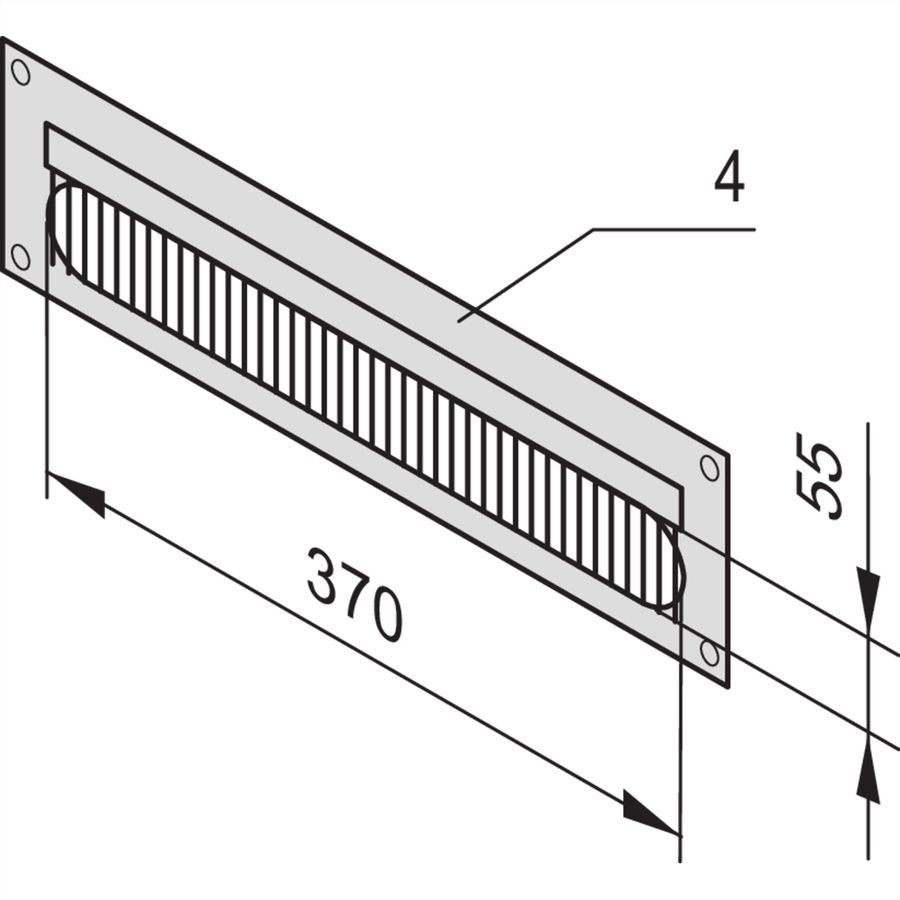 SCHROFF Chemin de câble pour Novastar et Eurorack, RAL 7021, 3 U