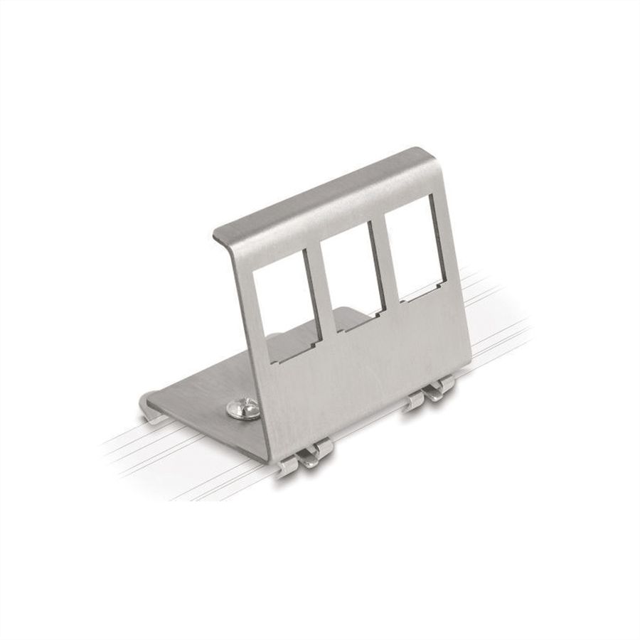VALUE Hutschienen-Adapter unbestückt, für 3 Keystones