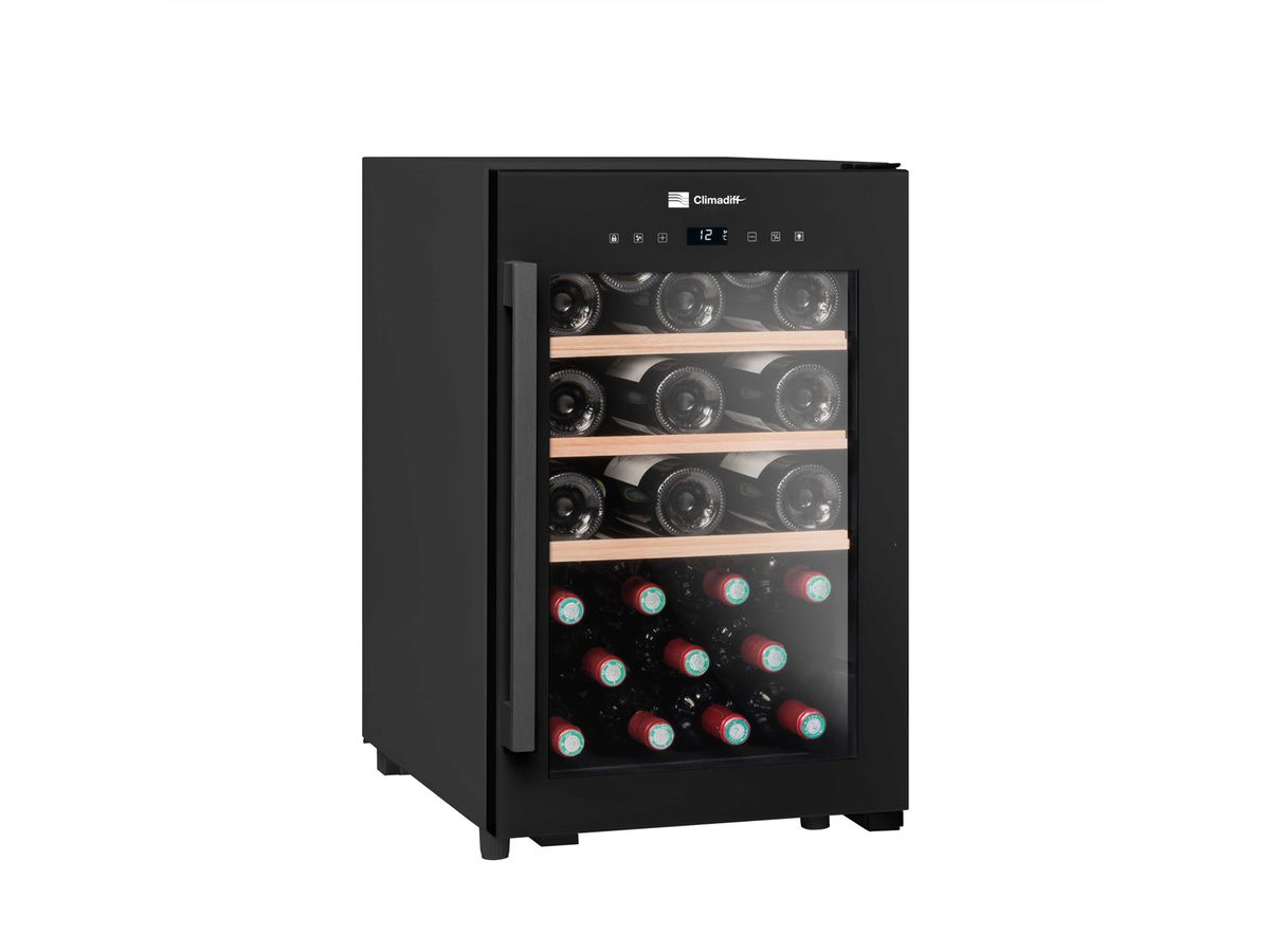 Climadiff Weinkühlschrank CLS35B1, Freistehend, 1 Zone, 31 Flaschen