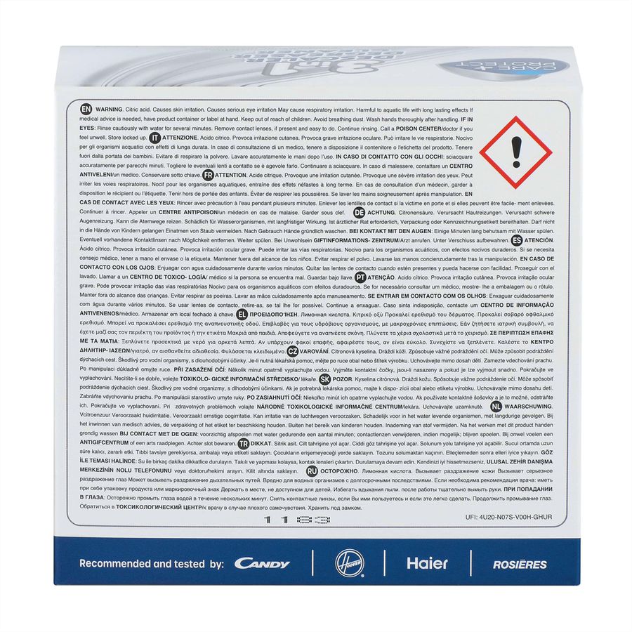 Care+ Protect 3-in1 Entreater, Dégraissant, poudre
