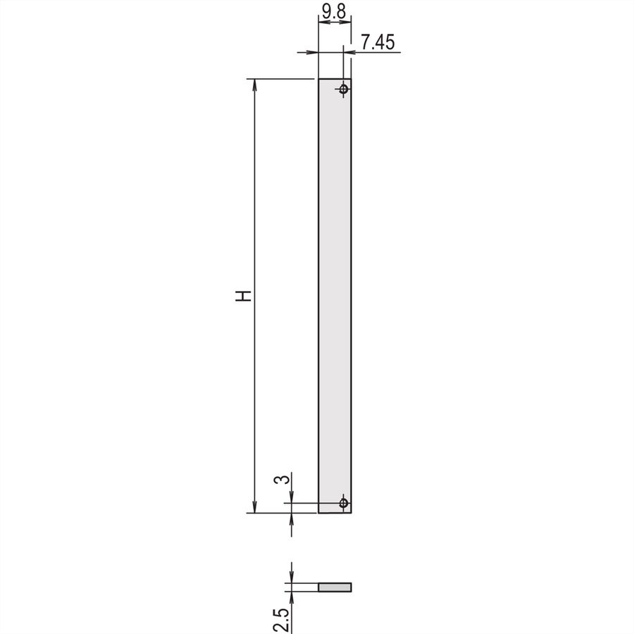 SCHROFF Frontplatten ungeschirmt - TEILFRONTPL.6HE 7TE VORELOX