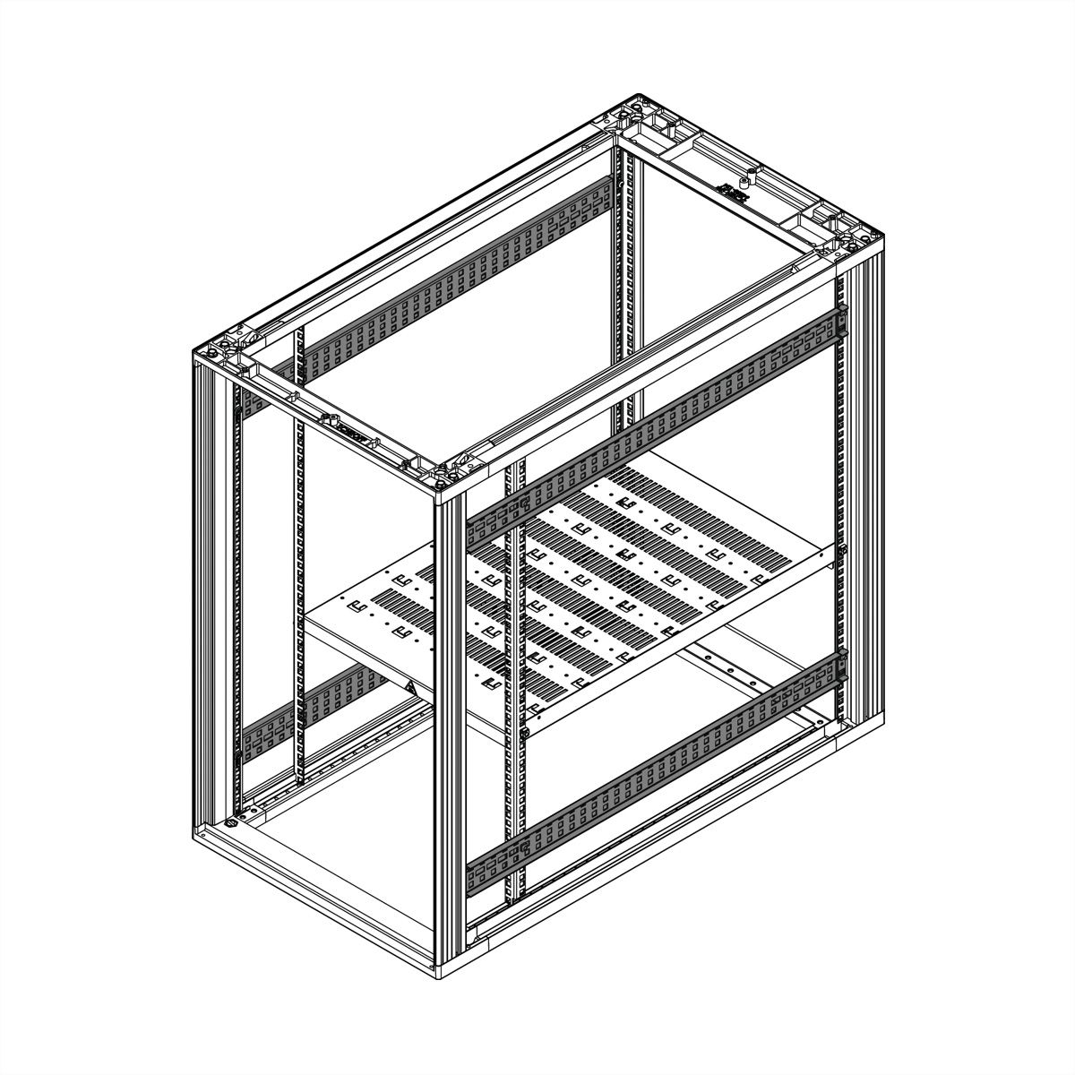 SCHROFF Novastar, élément de profondeur pour armoire 600D